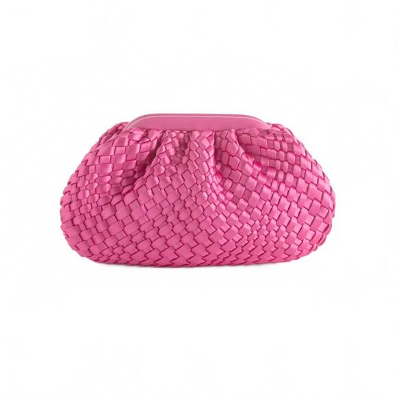 SHIRALEAH Handbags - NEW SHIRALEAH women's medium woven clutch in pink